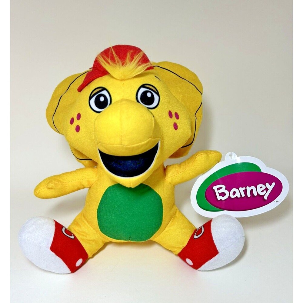 Barney And Friends BJ Plush Yellow 8 inch Dinosaur Toy Factory Stuffed Toy New